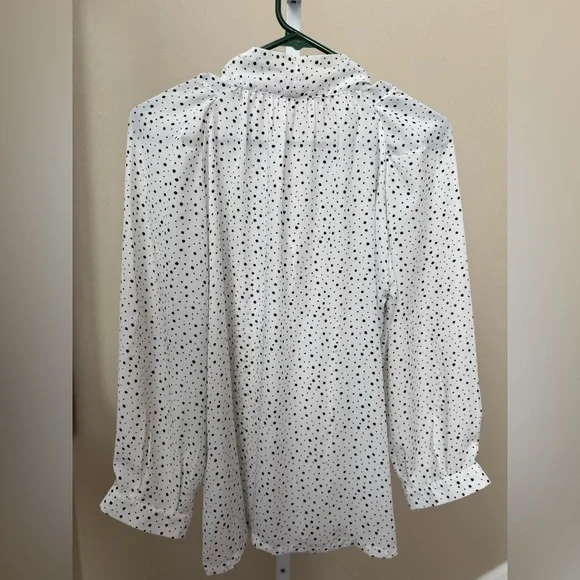 Buru Bow Blouse polka dots size S - Picture 3 of 4